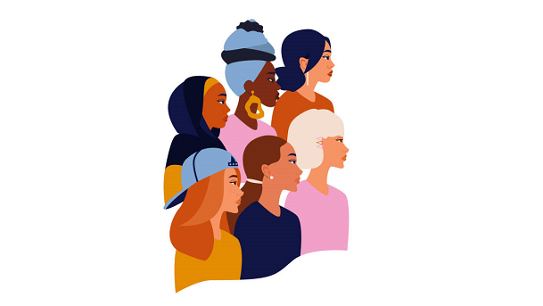 Abbildung Grafik verschiedene Frauen